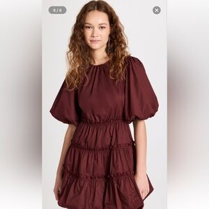 Jason Wu Red Ruffled Tiered Dress NWT